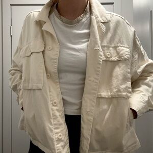 Cream Linen Roots Jacket - Women's & Unisex